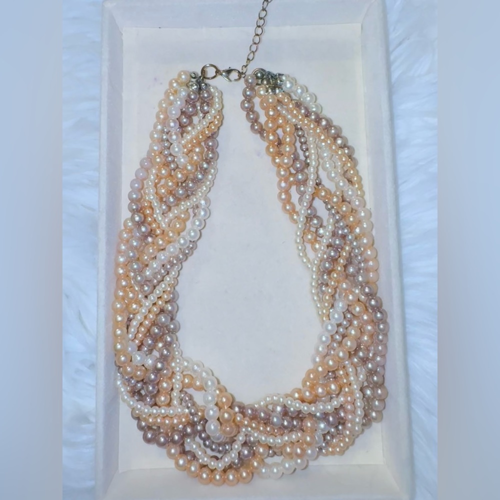 Elegant Multi-Strand Pearl Necklace